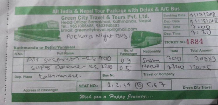 Kathmandu to Pokhara online night Bus booking